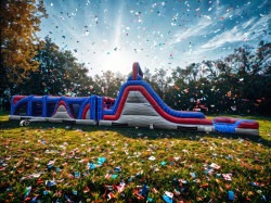 Ultimate Run Obstacle Course + Slide (WET)