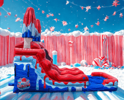 Side 1764950856 Cool Popsicle Single Lane Slide - 18 Foot (WET)